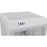 Thermaltake The Tower 200 Snow White, Tower-Gehäuse weiß, Tempered Glass