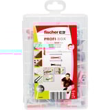 fischer Profi-Box DuoLine + Schraube , Dübel hellgrau/rot, 91-teilig, mit Schrauben