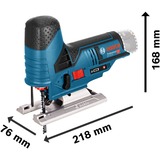 Bosch Akku-Stichsäge GST 12V-70 Professional, 12 Volt blau/schwarz, 2x Li-Ionen Akku 3,0Ah, in L-BOXX