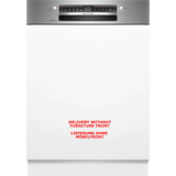 Bosch SMI4EAS24E Serie 4, Spülmaschine edelstahl (gebürstet), 60 cm, Home Connect