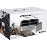 Kingston Workflow Station Dock + USB miniHub, Dockingstation silber/schwarz