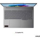 Lenovo IdeaPad Pro 5 16AGP11 (83SJ000TGE), Notebook grau, AMD Ryzen AI 9 465, AMD Radeon 880M, 32 GB LPDDR5X, 1 TB (1 TB SSD), Windows 11 Pro, ohne Netzteil