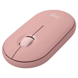 Logitech Pebble Mouse 2 M350s, Maus rosa, Bluetooth, für Windows/macOS/iPadOS/Android/ChromeOS/Linux
