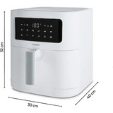 Medion Heißluftfritteuse Life MD 11740 E40 XL weiß (matt), 2.150 Watt, Korb 5,2 Liter
