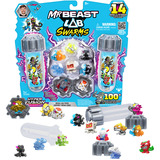 Moose Toys MrBeast Lab Swarms S3 Mega Lab 14 Pack - Steel Slushee, Spielfigur sortierter Artikel