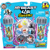 Moose Toys MrBeast Lab Swarms S3 Mega Lab 14 Pack - Steel Slushee, Spielfigur sortierter Artikel