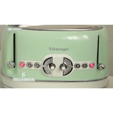 Ariete Vintage 4-Schlitz-Toaster 156 hellgrün, 1.600 Watt, für 4 Scheiben Toast