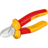 Bosch Professional VDE Diagonal-Seitenschneider Professional 160mm, Schneid-Zange rot/gelb