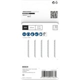 Bosch Stichsägeblatt T 101 BRF Clean for Hard Wood, 100mm 5 Stück
