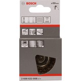 Bosch Topfbürste Ø 50mm, vermessingt 0,2mm Draht, 6mm Schaft, für Bohrmaschinen