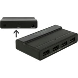 DeLOCK Externer USB 3.2 Gen 2 4 PortHub 10Gbps, USB-Hub schwarz