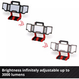 EINHELL Professional Akku-Lampe TP-CL 18/3000 Li - Solo, 18Volt, Baustrahler rot, ohne Akku und Ladegerrät