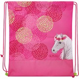 Herlitz Loop Plus Bloomy Horse, Schulranzen pink, inkl. 16 tlg. Schüleretui, Faulenzermäppchen, Sportbeutel