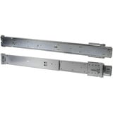 Inter-Tech TS-680 Teleskopschienensatz, Einbauschienen silber