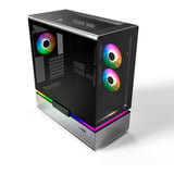 Montech F738 Vision, Tower-Gehäuse silber, Tempered Glass x 2