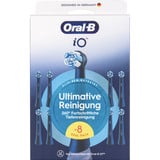  Oral-B iO Ultimative Reinigung 8er, Aufsteckbürste schwarz, Überlegene Plaque-Entfernung