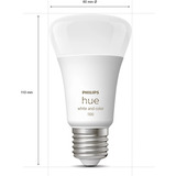Philips HUE White & Color Ambiance Starter-Set: E27 Smarte Lampe A60 Dreierpack, LED-Lampe 