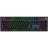 Sharkoon SKILLER SGK20, Gaming-Tastatur schwarz, US-Layout, Huano Brown