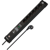 Brennenstuhl Connect Premium-Line WiFi Steckdosenleiste 6-fach schwarz, 3 m Kabel, Smarter Überspannungsschutz