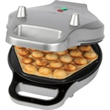 Clatronic Bubble Waffelautomat WA 3772, Waffeleisen silber, 700 Watt