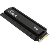 Crucial P510 2 TB mit Kühlkörper, SSD schwarz, PCIe 5.0 x4, NVMe, M.2 2280