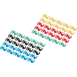 Digitus Farbclips für Patchkabel - Gemischt (je 20 Stück), Kabelclip mehrfarbig, 100 Stück