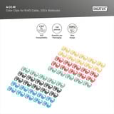 Digitus Farbclips für Patchkabel - Gemischt (je 20 Stück), Kabelclip mehrfarbig, 100 Stück