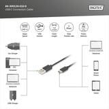 Digitus USB 3.2 Gen 1 Anschlusskabel USB-A > USB-C schwarz, 1 Meter, PD, Laden mit bis zu 15 Watt