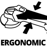 EINHELL Akku-Winkelschleifer TC-AG 18/115 Li-Solo, 18Volt rot/schwarz, ohne Akku und Ladegerät