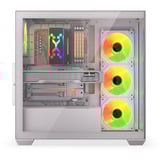 Krux Exo White, Tower-Gehäuse weiß, Tempered Glass x 2