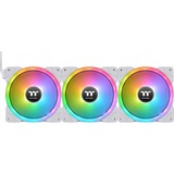 Thermaltake SWAFAN EX14 RGB PC Cooling Fan White TT Premium Edition, Gehäuselüfter weiß, 3er Pack, inkl. Controller