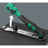 Wera 8100 SA 15 Zyklop Comfort Knarrensatz, 1/4", Werkzeug-Set schwarz/grün, 28-teilig, Comfort-Knarre mit Umschalthebel