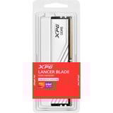 ADATA DIMM 64 GB DDR5-6000 (2x 32 GB) Dual-Kit, Arbeitsspeicher weiß, AX5U6000C3032G-DTLABWH, Lancer Blade, INTEL XMP, AMD EXPO