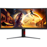 AOC AGON CU34G4CA, Gaming-Monitor 86.4 cm (34 Zoll), schwarz, WQHD, Fast-VA, Curved, USB-Hub, KVM, 180Hz Panel