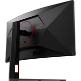 AOC AGON CU34G4CA, Gaming-Monitor 86.4 cm (34 Zoll), schwarz, WQHD, Fast-VA, Curved, USB-Hub, KVM, 180Hz Panel
