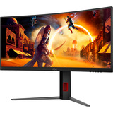 AOC CU34G4Z, Gaming-Monitor 86.4 cm (34 Zoll), schwarz (matt), WQHD, Fast-VA, Curved, USB-Hub, HDR, 240Hz Panel