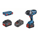 Bosch Akku-Schlagschrauber BITURBO GDS 18V-1000 Professional, 18Volt blau/schwarz, 2x Akku ProCORE18V 5,5Ah, 1/2", in L-BOXX