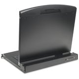 Digitus Modulare HD LCD KVM Konsole mit 19" TFT 16 Port HDMI, KVM-Switch schwarz, deutsches Tastaturlayout, 16 Port HDMI KVM-Switch, Touchpad