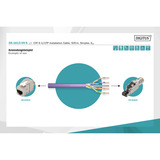Digitus Professional Cat.6 U/UTP Verlegekabel simplex, Eca violett, 500 Meter Trommel