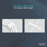 Digitus USB 2.0 Silikon-Kabel USB-C > Lightning, MFI zertifiziert weiß, 2 Meter, PD 2.0, Laden mit bis zu 60 Watt