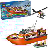 LEGO 60504 City Rettungsboot der Küstenwache mit Hubschrauber, Konstruktionsspielzeug 