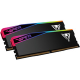 Patriot DIMM 96 GB DDR5-6000 (2x 48 GB) Dual-Kit, Arbeitsspeicher schwarz, VEUR596G6028K, Viper Elite 5 Ultra RGB, INTEL XMP, AMD EXPO