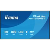 iiyama LH5066UHSB-B1AG, Public Display schwarz (matt), UltraHD/4K, IPS, HDMI, USB-C
