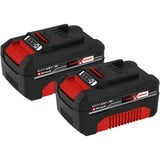 EINHELL Akku Power-X-Change Twinpack 18V 4,0 Ah CB 1 rot/schwarz, 2 Stück