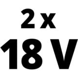 EINHELL Akku Power-X-Change Twinpack 18V 4,0 Ah CB 1 rot/schwarz, 2 Stück