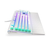 ENDORFY Omnis Pudding Onyx White, Gaming-Tastatur weiß, DE-Layout, Kailh RGB Brown