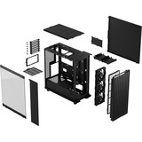 Fractal Design North Momentum Edition, Tower-Gehäuse schwarz/eiche, Tempered Glass