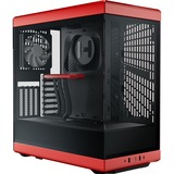 HYTE Y40, Tower-Gehäuse rot/schwarz, Tempered Glass