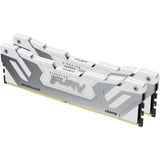 Kingston FURY DIMM 48 GB DDR5-8800 (2x 24 GB) Dual-Kit, Arbeitsspeicher silber/weiß, KF588CU42RWK2-48, Renegade, INTEL XMP