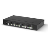 Lindy 8 Port DisplayPort 1.2 & USB 2.0 KVM Switch, KVM-Switch schwarz
